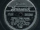 78tk-Jazz-BRUNSWICK 7789-Billie Holiday-Teddy Wilson-(Pennies from heaven/That's