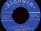 PRINCE GENO Brand New Man With The Master Plan 45 Aladdin Rare 1974 DC Funk M-