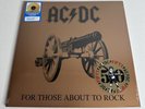 AC/DC FOR THOSE ABOUT TO ROCK Limited 50th Anniv. Gold Vinyl Record LP Sealed