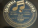 Columbia 78 RPM Peerless Quartette - Ghost Of The Terrible Blues A1925 V+