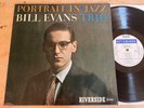 Portrait In Jazz : Bill Evans Trio RLP 12-315 Original UK Riverside W/label