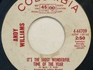 Andy Williams: It's The Most Wonderful Time Of The Year – Columbia 4-44709 Promo