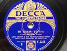 AL BOWLLY + LEW STONE & HIS BAND ‘MY WOMAN/ JUNK MAN BLUES’ DECCA 78