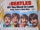 Beatles All You Need Is Love/Baby, You're a Rich Man vintage 45 record & sleeve