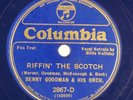 BENNY GOODMAN, BILLIE HOLIDAY: Riffin the Scotch US Columbia 2867-D Jazz 78 HEAR