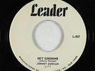 R&B Popcorn Exotica 45 - Johnny Duncan - Hot Sunshine - Leader - VG++
