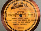 RARE 1939 CARLOS SALZEDO NBC RADIO PERFORMANCE TRANSCRIPTION DISC ONLY COPY