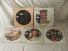 BOPIC BOWIE 5 LTD EDITION LP PICTURE DISCS PIN UPS ZIGGY STARDUST ALADDIN SANE