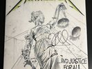 And Justice For All Metallica Record SIGNED BAS Kirk Hammett Vinyl Beckett
