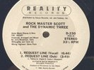 ROCK MASTER SCOTT & THE DYNAMIC THREE - REQUEST LINE - HIP HOP LP SINGLE REALITY
