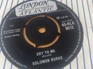 Solomon Burke Cry To Me / I Almost Lost My Mind 45 Vinyl HLK 9512