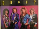 SHOUT In In Your Face 1989 LP KEN TAMPLIN CHRISTIAN METAL ORG PRS VINYL