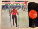 Johnny Mathis Merry Christmas LP Columbia 70s Press Holiday + Shrink TOP M-