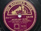 Paul Whiteman w/ Ramona - Anything Goes - HMV BD 170 E+ Pre War Jazz 78