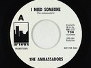 Northern Soul 45 - Ambassadors - I Need Someone - Uptown - VG+