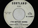 Northern Soul 45 - Donald Jenkins - I've Settled Down - Cortland