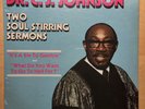 DR. C. J. JOHNSON LP Two Soul Stirring Sermons Black Gospel 1980 Savoy SL-14595