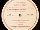 JAX Beer Ads - Two 16-Inch Transcriptions - Jackson Brewing - New Orleans Blues