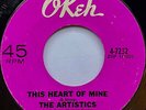 The Artistics - This Heart Of Mine / I'll Come Running, 7