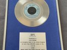 janet jackson Orginaler BPI Platin Award