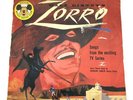 Vtg Walt Disney Zorro Record 78 RPM Mickey Mouse Club Sergeant Garcia DBR 77