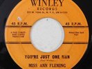 mod soul r&b rocker MISS ANN FLEMING You're Just One Man  WINLEY 45 HEAR