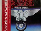 SAXON WHEELS OF STEEL CARRERE P10870G JAPAN OBI PROMO VINYL LP