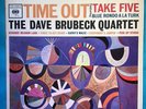 THE DAVE BRUBECK QUARTET TIME OUT TAKE 5 COOL JAZZ ORIG VINTAGE VINYL LP 12