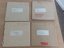 4 VINYL 45 RPM SINGLES,  BEATLES FAN CLUB XMAS SINGLES 1963/4/5/6