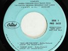 BARBRA STREISAND - SOLO TRACKS FROM FUNNY GIRL - CAPITOL PROMO 2622/2623 EP 45