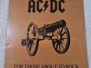 AC/DC For Those about to Rock 1982 Rare Korea Release With Insert OLW-198
