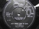 ISLEY BROTHERS WHY WHEN LOVE IS GONE UK TAMLA MOTOWN NORTHERN SOUL SINGLE