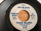 PATRICE HOLLOWAY...LOVE AND DESIRE.. USA DEMO ISSUE SINGLE..5778
