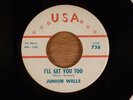 Junior Wells I'll Get You Too/Every Goodbye Ain't Gone R&B, Blues, Soul 1963 USA