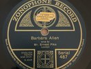 Zonophone 487 - 78rpm Record - Ernest Pike (Barbara Allen / Where Are Thou?)