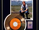 JOHN DENVER ROCKY MOUNTAIN HIGH GOLD RECORD W- PRINTED SIGNED AUTOGRAPH RARE