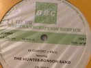 Hunter Ronson Band In Concert 476 BBC Transcription LP Vinyl Disc Live Ian Mick