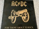 AC/DC  ULTRA-RARE For Those About To Rock 1981 1st Press SPAIN Vinyl LP  VG+/ EX