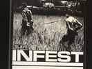 INFEST slave White Vinyl Neanderthal Crossed Out Spazz