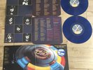 E.L.O.OUT OF THE BLUE.1977JET BLUE VINYL DOUBLE LP+LYRICS INNERS+GATEFOLD+POSTER