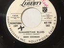 Eddie Cochran - Liberty 55144  Summertime Blues / Love Again * 1958 * Promo * M-