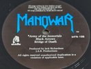 MANOWAR 'HAIL TO ENGLAND' UK MFN-19 VINYL LP 1984 & LYRIC INNER EX/NM