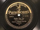 JAZZ CLARENCE WILLIAMS ORCH Shake Em Up PARAMOUNT 12587 EE-/E