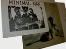 MINIMAL MAN safari RARE 1984 LP+PROMO PRESS KIT goth electro art punk tuxedomoon