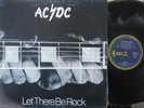 AC/DC 1st Press OZ LP Let there be rock VG+ '77 Blue/Yellow Albert Roo APLP022