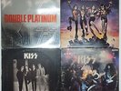 4 Kiss Vinyl Record Albums - Dressed to Kill, Alive , Destroyer, Double Platinum