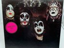 KISS 1974 White Label Promo First Album EX LP Bell Sound Hype Sticker