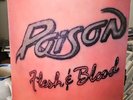 Vintage Poison Flesh & Blood Vinyl Record LP Capitol/Enigma C1-91813 RARE Insert