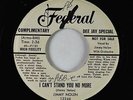 R&B Jump Blues 45 - Jimmy Nolen - Can't Stand You No More - Federal - VG+ rare