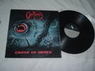 OBITUARY Cause Of Death '90 ORIGINAL RARE IMPORT 1st press LP